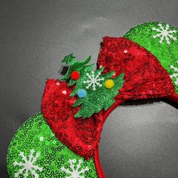 คาดผมมินนี่Xmasคาดผมแฟนซีไอเทมน่ารักต้อนรับคริสต์มาส