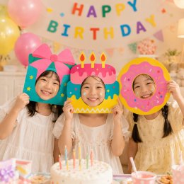 หน้ากากวันเกิด Birthdayพร้อมส่งจากไทย พร๊อพถ่ายรูป