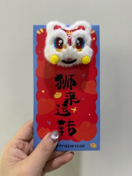 Set ซองอั่งเปาขนฟูตัวซองมาพร้อมตุ๊กตานิ่มๆแบบ3D