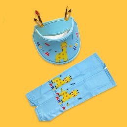 หมวกกันยูวี + ปลอกแขนกันยูวี 50++ กันแดด ปกป้องผิวได้ดีมากๆ