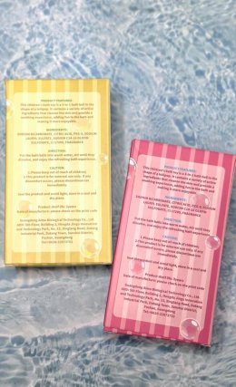 Cotton candy Bath bomb บาธบอมทำฟองในอ่าง