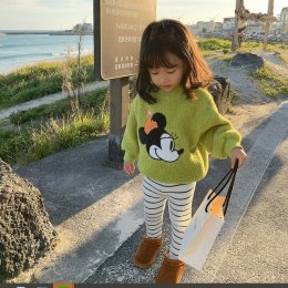 Disney lamp fur sweater เสื้อแขนยาวขนแกะ 