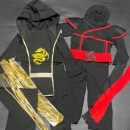 ชุดแฟนซี ชุดนินจาเด็ก มาเป็นบอดี้สูทตัวยาวผ้าไม่หนา ใส่ง่าย