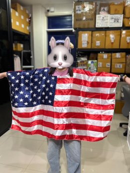 Flag costume เสื้อธงชาติ ขนาดฟรีไซส์ชื้นเดียวจบ^^