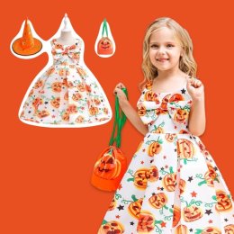 BabyDoll Halloween Dress เซ็ตสุดคุ้ม แถมหมวกแม่มดกระเป๋า
