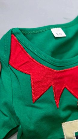 ชุดบอดี้สูท elf รับเทศกาลChristmasเขียว-แดง 