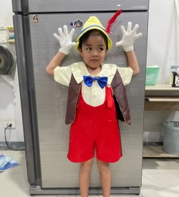ชุดพิน็อคคิโอเด็ก ชุดแฟนซีสุดน่ารักเป็น พิน็อคคิโอตัวน้อย 