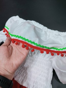 ชุดนานาชาติ ชุดเม็กซิกันเด็กเป็นชุดเดรสยาวจีบระบาย