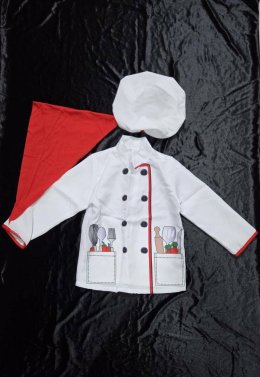 ชุดเชฟเด็ก Little Chef น่ารักครบเซ็ต 3 ชิ้น 