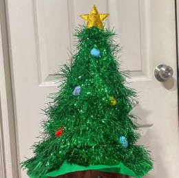 หมวกแฟนซีต้น xmasเป็นดีไซน์ต้น Christmas ประดับปอมๆ