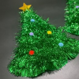 หมวกแฟนซีต้น xmasเป็นดีไซน์ต้น Christmas ประดับปอมๆ