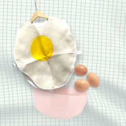 ชุดแฟนซีเด็ก ชุดไข่ดาว Fried egg costume