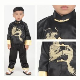 ชุดคอจีนลายมังกร ชุดตรุษจีน ลายจักรพรรดิ์ งานดี พรีเมี่ยม 