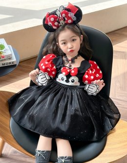 ชุดแฟนซีเด็ก เดรสมินนี่เม้าส์ Minnie Dress