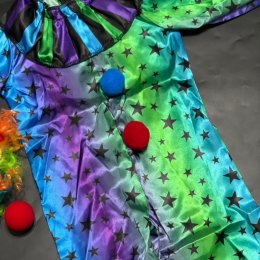 ชุดแฟนซีเด็ก ชุดตัวตลกเด็ก แถมวิกด้วยใส่ไปงานปาร์ตี้