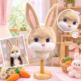 หน้ากากขนปุย หน้ากากวัน easter ดีไซน์ขนปุยๆ