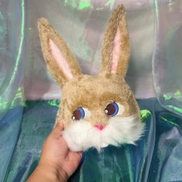 หน้ากากขนปุย หน้ากากวัน easter ดีไซน์ขนปุยๆ