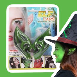 หูเอลฟ์ elf ears พร๊อพแฟนซี หูเอลฟ์แบบเกี่ยวใบหู 