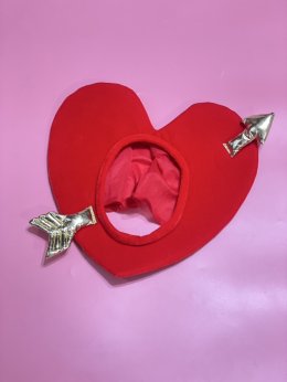 หมวกลูกศรหัวใจ หมวกกามเทพ หมวกวาเลนไทน์ 3d