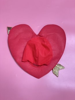 หมวกลูกศรหัวใจ หมวกกามเทพ หมวกวาเลนไทน์ 3d