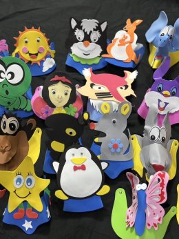 หมวกโฟมสัตว์ 3D หมวกการแสดงโรงเรียนเบา ใส่สบาย