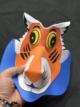 หมวกโฟมสัตว์ 3D หมวกการแสดงโรงเรียน เบา ใส่สบาย 