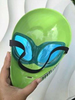 หน้ากากเอเลี่ยนเขียวบุกโลก Green Alien Mask