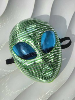 หน้ากากเอเลี่ยนเขียวบุกโลก Green Alien Mask