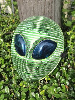 หน้ากากเอเลี่ยนเขียวบุกโลก Green Alien Mask