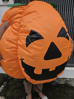 ชุดคอสตูมฟักทองยักษ์เป่าลม Pumpkin Party Costume 
