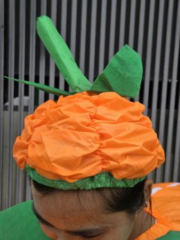 ชุดคอสตูมฟักทองยักษ์เป่าลม Pumpkin Party Costume 