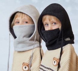 Fleece ski hood / snowboard hood for kids หน้ากากสกีกันลม