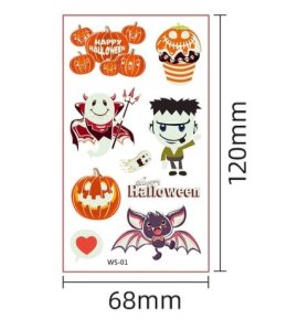 Halloween Tatto set Tatto ฮาโลวีนเรืองแสง 