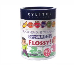 XYLITOL FLOSSY ไหมขัดฟัน ป้องก้นฟันผุ1 กล่องมี 60 ชิ้น