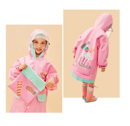LEMONKID Go school raincoat รุ่นเด็กโต พลาสติกกันน้ำอย่างดี