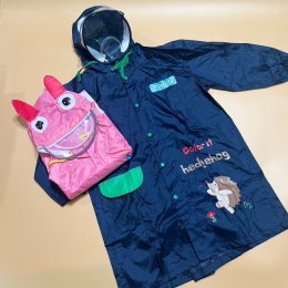 เสื้อกันฝนเด็ก faceshield raincoat รุ่นนี้แถมแผ่นพลาสติก