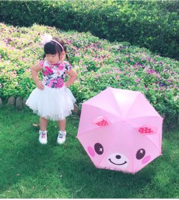 Cartoon Ear umbrella ร่มมีหูสำหรับเด็ก ขนาดเหมาะกับเด็ก