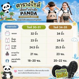 เอี๊ยมกันน้ำเด็ก PANDA Waterproof Waders พร้อมรองเท้าบูท
