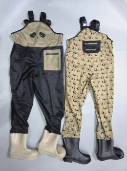 เอี๊ยมกันน้ำเด็ก PANDA Waterproof Waders พร้อมรองเท้าบูท
