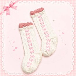 ถุงเท้าเด็กเล็กถุงเท้ายาวสไตล์ญี่ปุ่น Baby Girl Socks