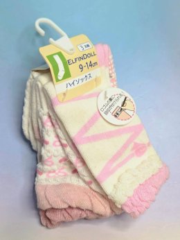 ถุงเท้าเด็กเล็กถุงเท้ายาวสไตล์ญี่ปุ่น Baby Girl Socks