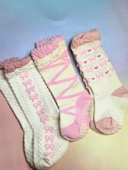 ถุงเท้าเด็กเล็กถุงเท้ายาวสไตล์ญี่ปุ่น Baby Girl Socks
