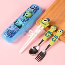 ชุดช้อนตะเกียบและชุดช้อนส้อม พร้อมกล่องเก็บ 