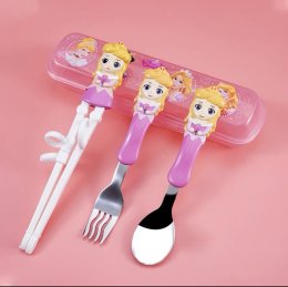 ชุดช้อนตะเกียบและชุดช้อนส้อม พร้อมกล่องเก็บ 