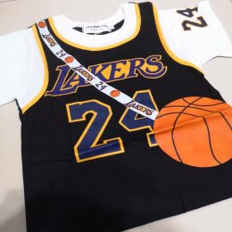 Lakers 24เสื้อแขนกุดดีไซน์ลุคสปอร์ตเท่ๆเสื้อแขนสั้น