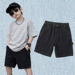 กางเกงยีนส์เด็ก ขาสั้นอเมริกันสไตล์Style Carpenter Pants