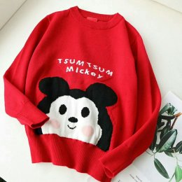 Disney lamp fur sweater เสื้อแขนยาวขนแกะ 