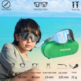 Kid Biker Sunglasses แว่นกันแดดเด็ก kocotree ทรงสปอร์ต 