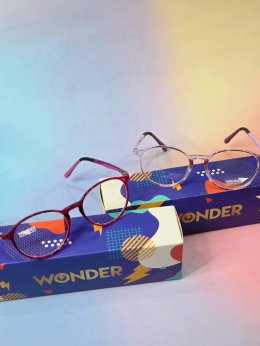 แว่นกันแสงสีฟ้าเด็ก wonder รุ่นกรอบใส กันแสง Blueblock 