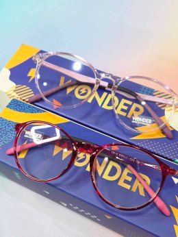 แว่นกันแสงสีฟ้าเด็ก wonder รุ่นกรอบใส กันแสง Blueblock 